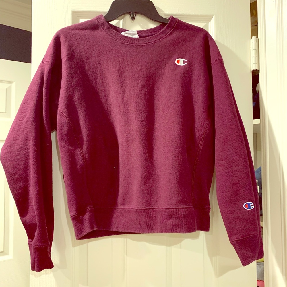 Maroon champion crew neck